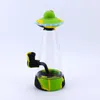 Nuovo 8.9 '' UFO Glass Bubbler Water Pipes Shisha Narghilè Fumo di tabacco Bong Dabs Rig Silicone