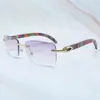 2023 Designer-Brille Modell Holz Männer geschnitzt Vintage Luxus Sonnenbrille Shades für Frauen Zubehör Gafas Sol 4JZO Sonnenbrille