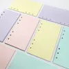 5 Colors Product A6 Loose Leaf Solid Color Notebook Refill Spiral Binder Index Page Daily Planner Line Grid Blank Agenda Office Ac1889641