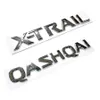 日産X-TRAIL QASHQAI TAILGATE文字フォントエンブレムステッカー3D ABSリアトランクネームプレート装飾アクセサリー207Wの車のスタイリング