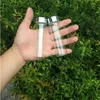 20 pcs 30x103 mm 50ml Silver Plastic Screw Cap Glass Bottles Perfume Sample Jars Wishing Stars New Arrival