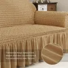 Новый эластичный диван Cover 3D клетчатая клетчатка Универсальная мебельная чехлов с элегантной юбкой для гостиной кресло-кресла диван LJ201216