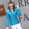 Kvinnor Vår Höst Jackor Duck Down Filler Ultra-Thin Light Style Ladies Bomber Coats Stand Collar Fashion Female Coat Jacket 201017