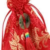 Kinesiska stil smycken dragkastväskor kvinnor smycken förvaring lycka väska silk lagring förpackning väskor verktyg yq02883