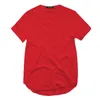 Мужские сплошные цветные повседневные моды мужская удлиненная футболка для футболки HIP-хоп футболка женские халаты хараджуку рок-хип-хоп футболка