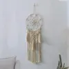 Hete macrame muur hangende tapijtwanddecor Boho chic bohemian geweven huis woonkamer decoratie cirkel fringe tapijt t200601