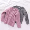 Outono criança meninos meninas vestuário conjunto de camisola + calças 2 pçs / terno infantil knit terno grosso inverno quente roupa de bebê 211224