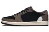 Authentic Fragment 1 High OG TS SP Sail Outdoor Shoes Cactus Jack Low Reverse Mocha Black Phantom Olive Baroque Brown Men Women Sports Snekaers With Original Box