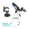 Freeshipping 70300 telescópio para iniciantes com tripé Adaptador de Telefone 1.5X montagem Ocular 3X Barlow Lens para Lua Assistindo caçoa o presente