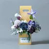 Prezent Wrap Walentynki DIY Flower Flowing Box Pakowanie Bukiet Bukiet Florist Supplies Dekoracja ślubna Dekorowanie domu1