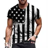 T-shirts surdimensionnés hommes été 2021 à manches courtes impression numérique 3D t-shirt décontracté hommes Harajuku Hip Hop vêtements pour hommes hauts Tee G0113