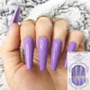 Fake nails overhead with glue coffin artificial nails tips with designs press on nail false set professional nail art tool