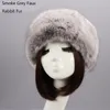 ZADORIN Winter Hat Fashion Faux Fur Headbands for Women Earwarmer Russia Caps Fluffy Snow Cap soviet cap 201019