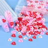 Nail Art Decorations 10g Love Heart Polimer Gliny Plasterki Akcesoria Różowe Czerwone Miękkie Płatki Profesjonalne Dostawy Na Walentynki Prezent