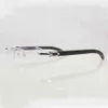 Montures de lunettes transparentes pour hommes et femmes, accessoires sans bords, corne de buffle naturelle, or, monture transparente française
