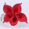 21 adet / grup Doğal Gerçek Dokunmatik Çiçek Buketi Calla Lily Düğün Dekorasyon Sahte Çiçek Ev Parti Festivali Dekor Için 19 Renkler T200103
