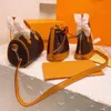 Dames tas handtas tas koppeling schouder messenger cross body serie nummer drie in één bloemzakken luxurys ontwerpers tassen247j
