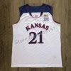 Mens Joel Emiid 21 Kansas Jayhawks College Basketball Jersey Stitched Personifierad Anpassad Any Name Number XS-5XL