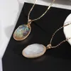 Creativity Design Handmade Natural Colorful Shell Pendant Necklace Fashion Popular Women Jewelry