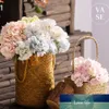 Soie Fleur Artificielle Hortensia 5 Têtes De Haute Qualité Faux Fleurs Bouquet pour Mariage Décoration De La Maison Faux Fleurs En Gros