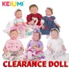 KEIUMI Liquidation Poupées Reborn Poupées Coton Corps Réaliste Nouveau-Né Reborn Bébé Fille Poupée Mohair Cadeau Du Jour Des Enfants Playmate Jouet LJ201031