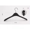 Jetdio Black Thick Wide Shoulder Plastic Clothes Hanger for Coats Jacket and Fur 10 Pieces Lot T200211281R