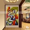 Nuovo dipinto a olio 100% fatto a mano su tela Picasso moderno Quadro su tela Donne sexy Immagine di arte della parete per soggiorno Camera da letto Decor Y200102