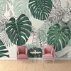 Självhäftande tapeter modern tropisk växtfoto vägg väggmålningar vardagsrum sovrum vattentätt duk heminredning papel de parede
