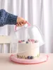 8-10 pouces d'épaisseur boîte à gâteaux en plastique poche pâtisserie stockage porte-gâteau couverture cas anniversaire fête de mariage dessert assiette conteneur 201217
