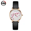 Japan Quartz Movement 10D Red Plum Blossom Genuine Leather Band Female Watch Ladies Wristwatches New Design Watches For Women 201116