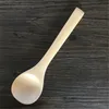 13cm Mini Wooden Bamboo Spoon Lovely Seasoning Spoon Ice Cream Spoons Wooden Flatware 100 pcs/lot