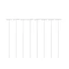 8pcs Practical Bird Cage Door Iron Bars Entrance Wire Pigeon Rod Creative Bar Cages