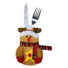 Decorações de Natal faca de cozinha Fork Faqueiro saia Pants Papai Noel Natal Tableware Titular Bag Xmas Party Noel Ano Novo