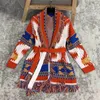 BOHO INSPIRED Kaşmir Jakarlı Hırka Kadınlar Için Fringed Trims Uzun Kollu Hırka Kazak Ceket Kış Kemerli Kazak Kadınlar 201130