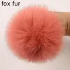 Beanie/Skull Caps DANKEYISI DIY Raccoon Fur Pompon Real Pompoms Pom Poms For Scarf Gloves Hats Cap 14-15cm