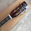 Custom High quality OOO Solid Cedar Wood Top Chitarra acustica Tastiera in ebano e Bridge Support OEM LOGO