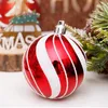 6 cm 30 pcs quente transparente bola de plástico ornamentos cor bolas de Natal 2021Christmas decorações para casa de Natal pingente 201128