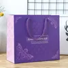 Kartong Skriv ut Horisontell presentförpackning Vertikal Kraft Paper Portable Bags Party Wedding Supplies Wrapping Ta ut Packing