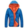 Kurtka zimowa Mężczyźni Puffer Parka Płaszcz Mężczyzna Casual Streetwear Wyściełane Kurtki Pikowane Ciepłe Płaszcze Slim Wodoodporne Parki Casaako Homme 201027