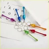 Pure Color Portable Metal Pipes Mushroom Modeling Adult Smoke Pipe Multicolor Key Ring Pendant High Quality 1 7zl J2