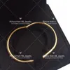 Titanium Stahl Gold Charme Schraube Nagelarmband Designer Armbänder Luxusarm Pulsera für Herren und Frauen Party Paare Liebhaber Geschenkschmuck