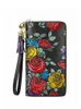 Leather Long Zipper wallet Ladies Tassel Retro Ethnic Style Three-Dimensional Printing Anti-Theft Brush Wallet Purse