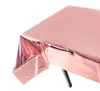 Tovaglia di plastica in lamina metallizzata oro rosa Tovaglia di plastica per feste Forniture per feste a tema di compleanno per bambini Decorazioni Facile da pulire Durevole