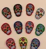 Iron On Patches DIY Embroidered Patch sticker For Clothing clothes Fabric Badges Sewing creative skull design205Z