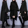 Kvinnorsullblandningar 2021 Höst Vinter Kvinna Kläda Woolen Coat Coats Kvinnor Koreansk Lös lång Högkvalitativ Overcoat Plus Size 3XL