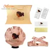 Luxe aangepaste menselijke vrouwen Haarextensies Bundels Verpakking SetSpillow BoxheadBandBonnetwrap Stickershang -tag voor WIGS8021045