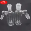 Glass Ash Catcher 14mm 18mm Mini Glass Bong Ash Catchers Grueso Pyrex Clear Bubbler Ashcatcher 45 Grados para plataforma petrolera dab