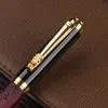Najlepsza cena! Wysokiej jakości pióro atramentowe Designer 3 d Dragon Gold Clip Pens F Nib Decor Executive Caneta Metal Fontanna Prezenty Pióro
