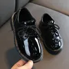 Обувь для мальчиков в кожаной белой черной детской свадебной обуви Оксфорд Формальные кроссовки малыша детская обувь для мальчиков и девочек 21-36 201128