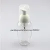 50ML transprent/blue plastic PET bottle with foaming pump for FOAMING/MOUSSE/facial cleanser/ hand washing skin care packing